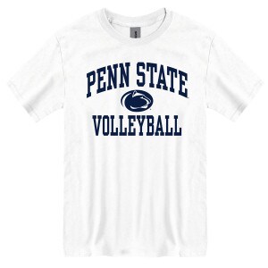 white short sleeve t-shirt Penn State Volleyball